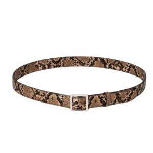a new day Women's Skinny Exotic Snake Belt Size S